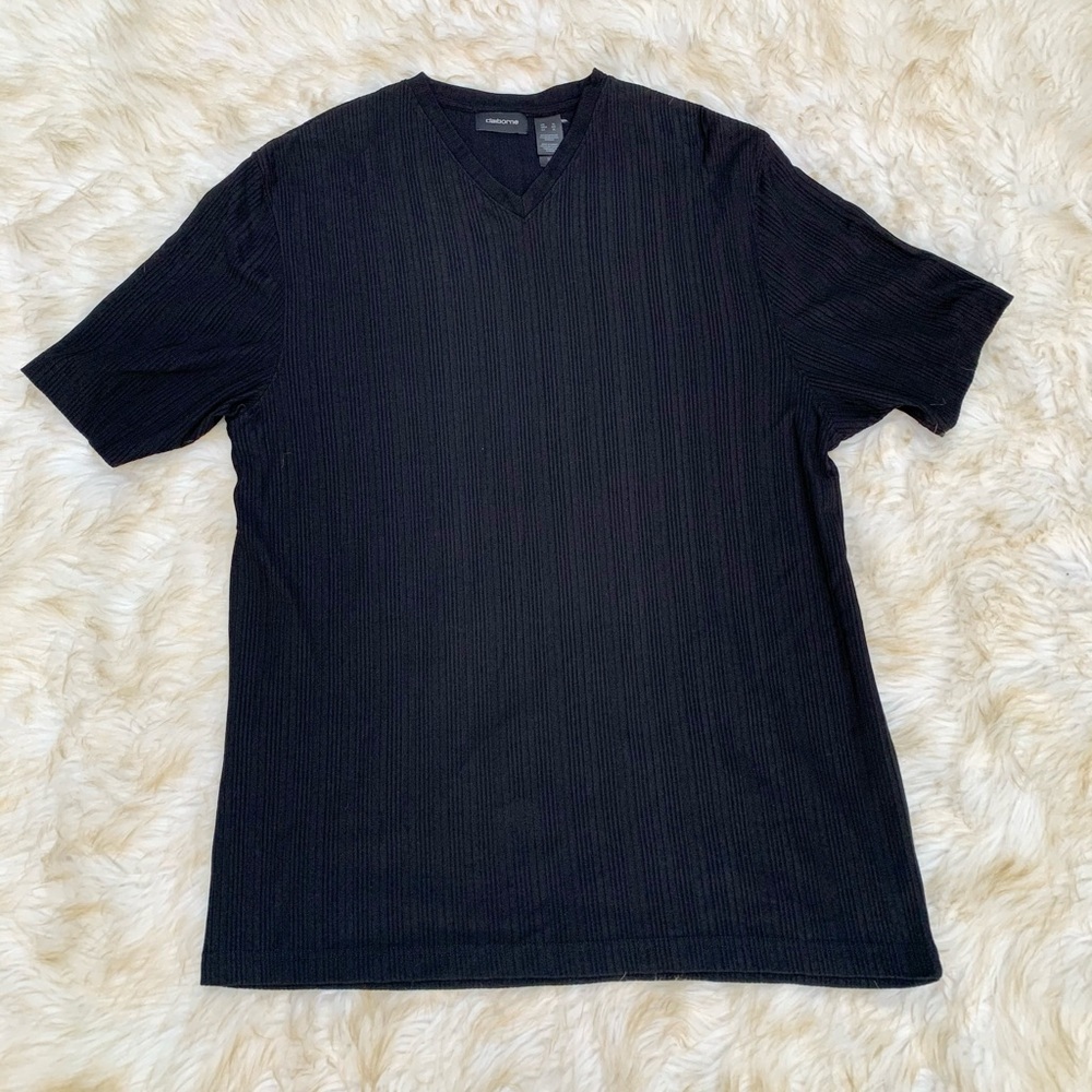 Vintage Claiborne Black Wrinkle Free Shirt Sleeve